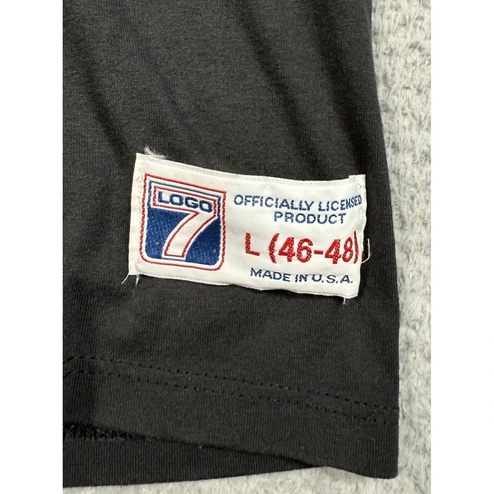 Vintage Logo 7 NFL Oakland Raiders Jeff Hostetler #15 Football T Shirt Men Large - Picture 4 of 10